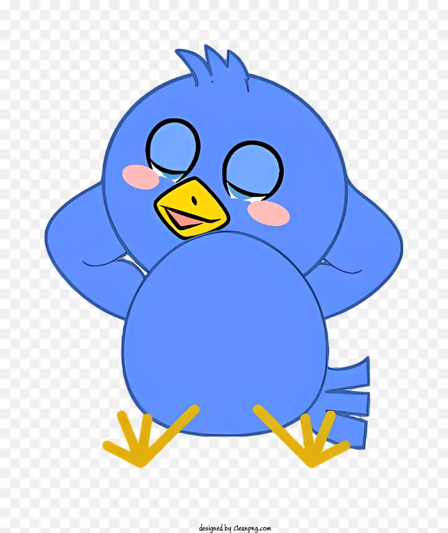 Cartoon，Pássaro Azul De Desenho Animado PNG