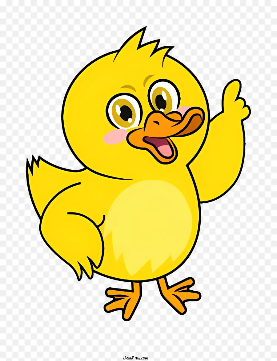 Cartoon，Pato Amarelo PNG