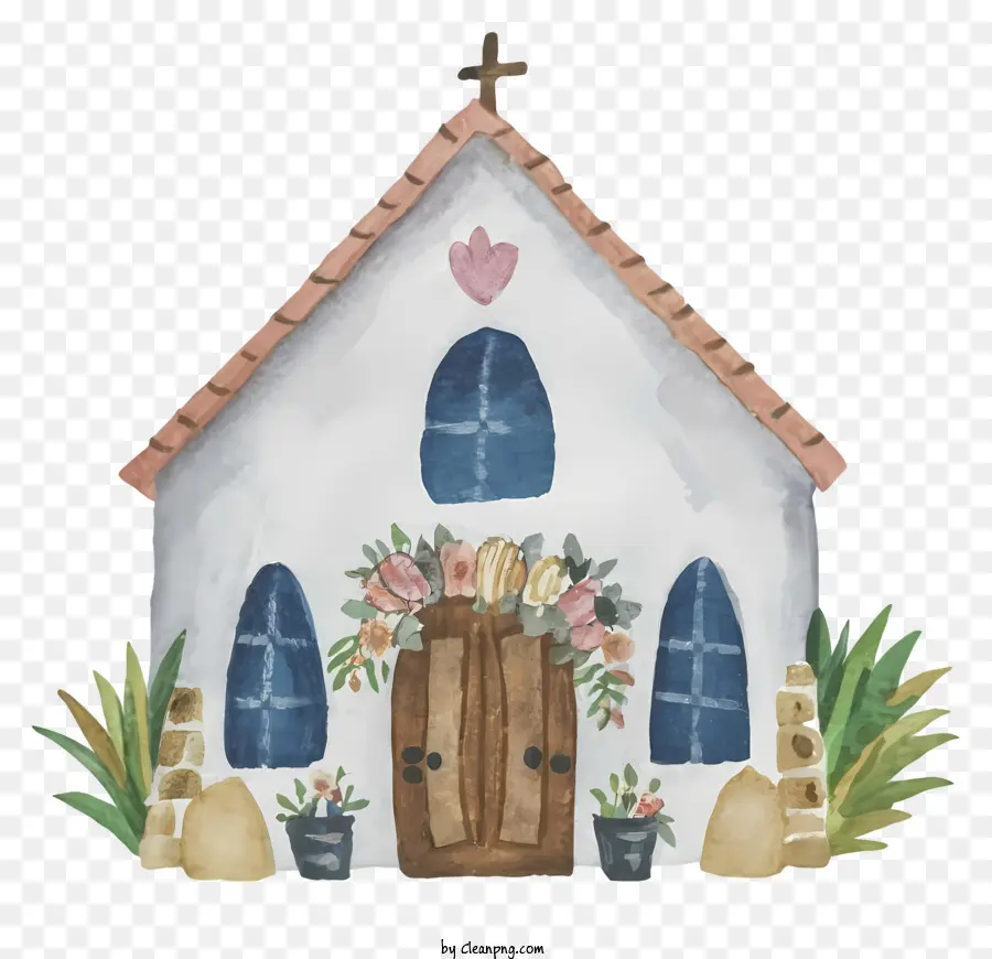Cartoon，Edifício Da Igreja PNG