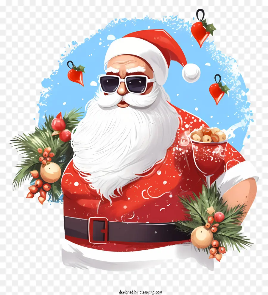 Esboçar Papai Noel Tropical，Papai Noel PNG