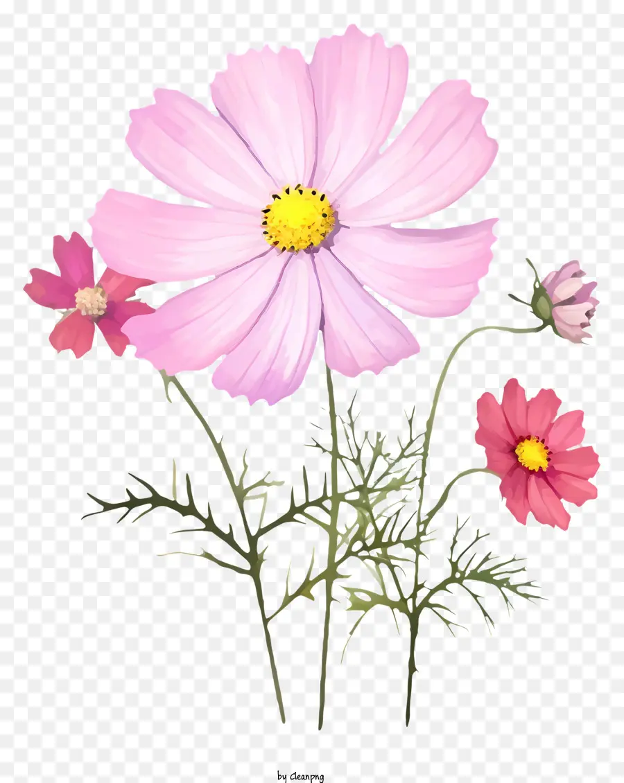 Pinturas Decorativas，Cosmos Flor PNG