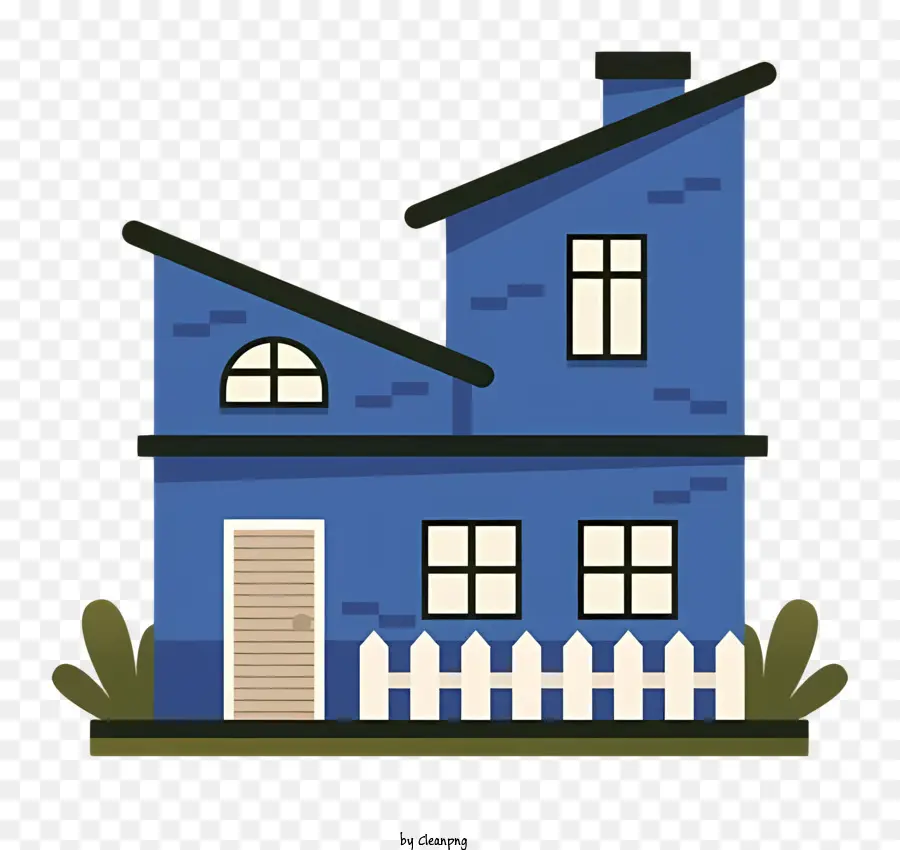 House，Pequena Casa Azul PNG