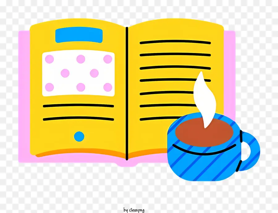 Livro，Livro Aberto Amarelo PNG