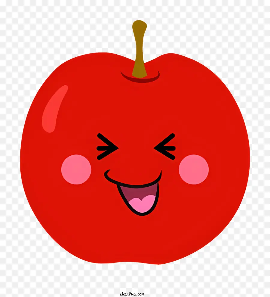 Cartoon，A Red Apple PNG