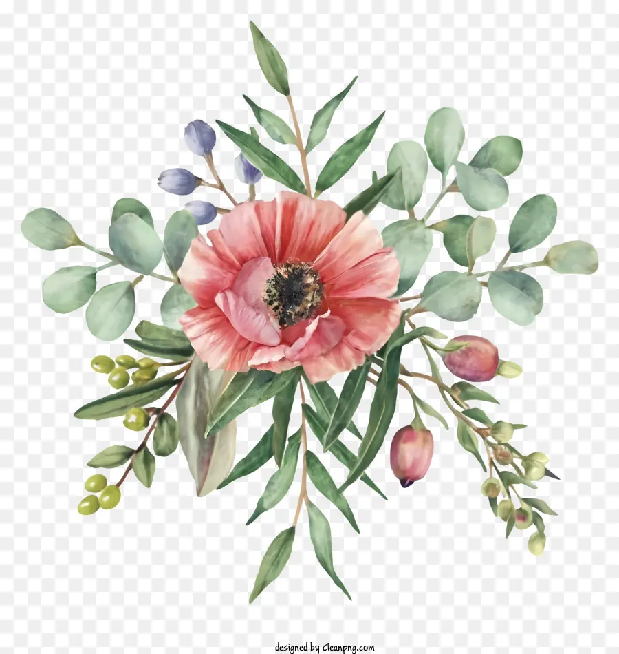 Desenho Animado，Buquê Floral PNG