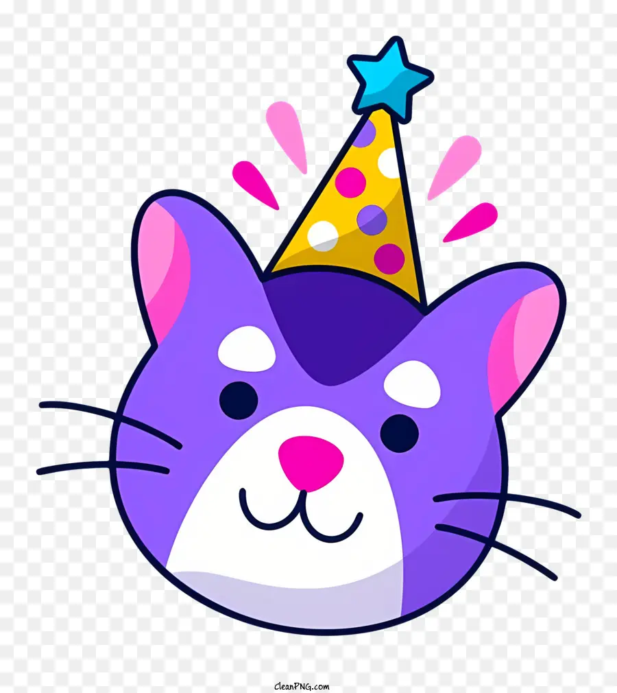 Aniversário，Gato Dos Desenhos Animados PNG