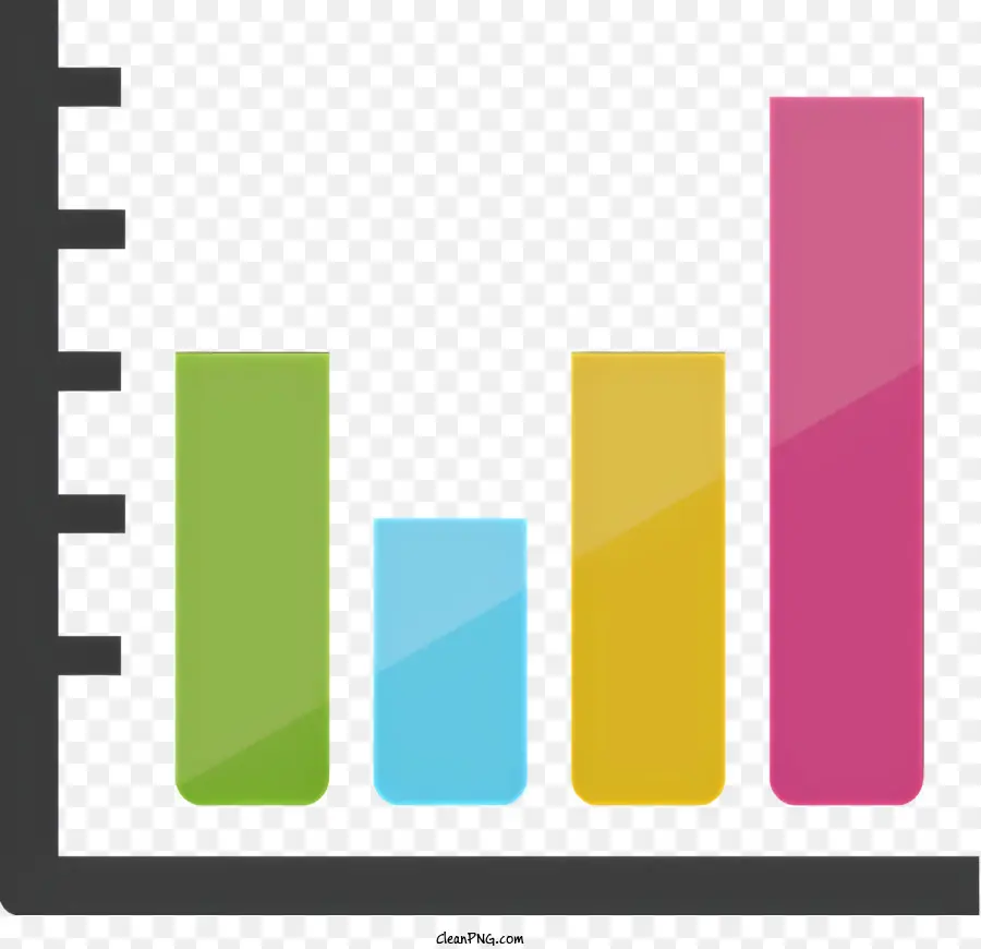 Bar Graph，As Barras Coloridas PNG