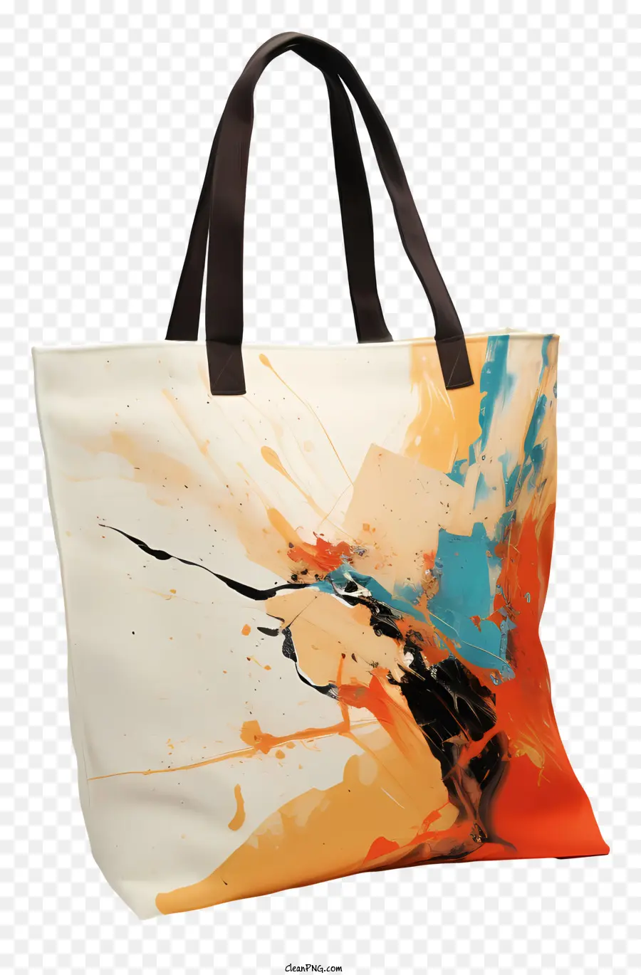 Saco De Tote，Grande Pintura Abstrata PNG