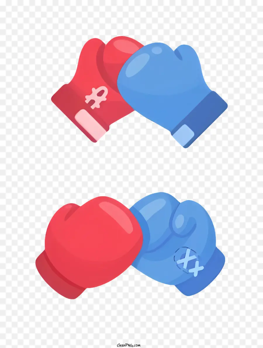 Luvas De Boxe，Luvas De Boxe Azul PNG