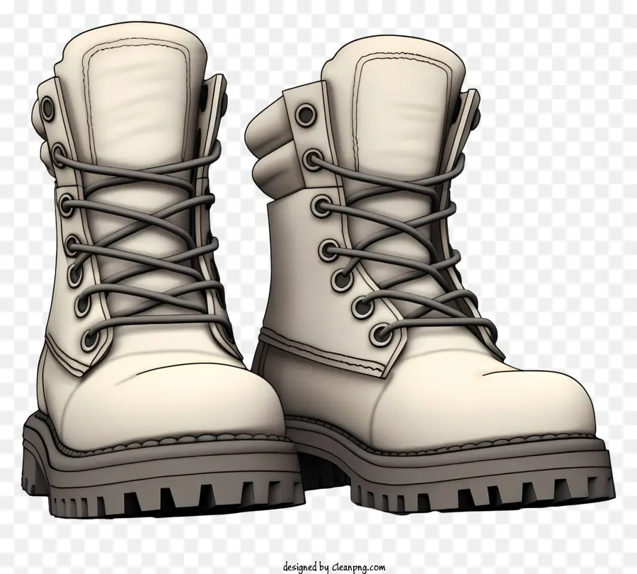 Botas De Inverno Realistas，Botas Branco PNG