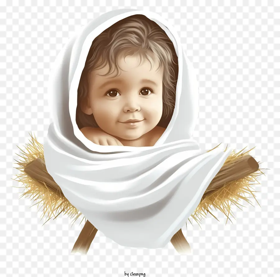 Esboce O Bebê Jesus，Baby Jesus PNG