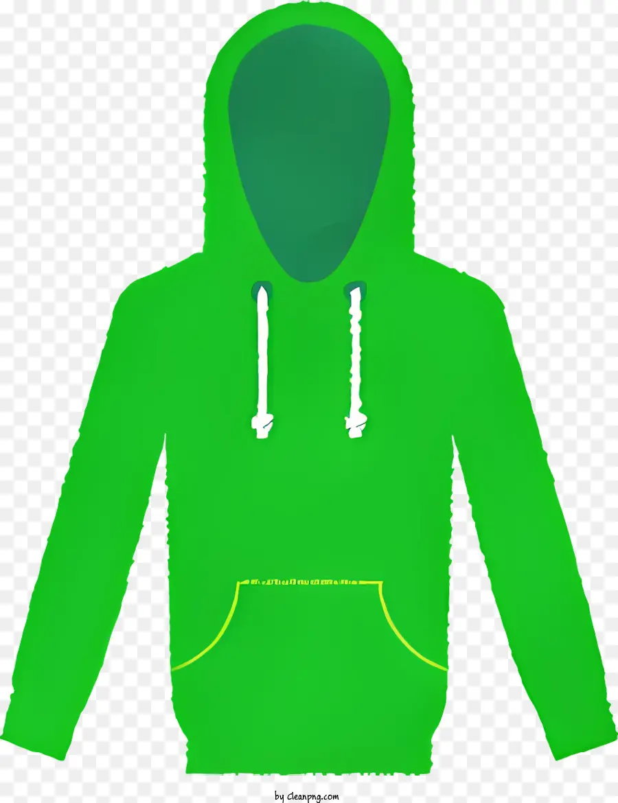 Cartoon，Hoodie Verde PNG