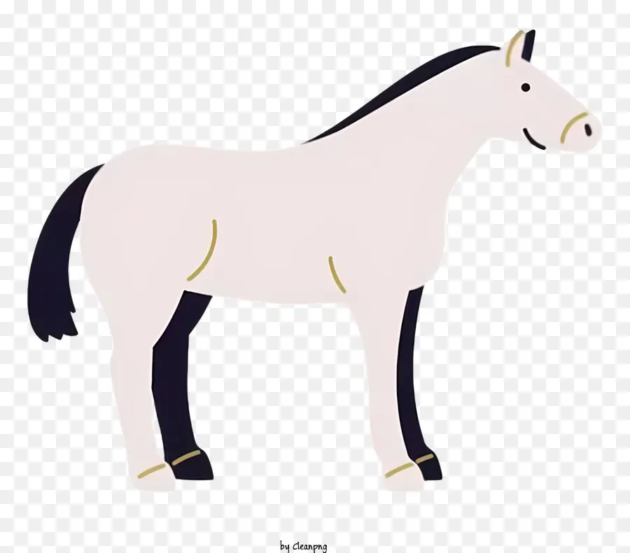 Cartoon，Cavalo Branco PNG