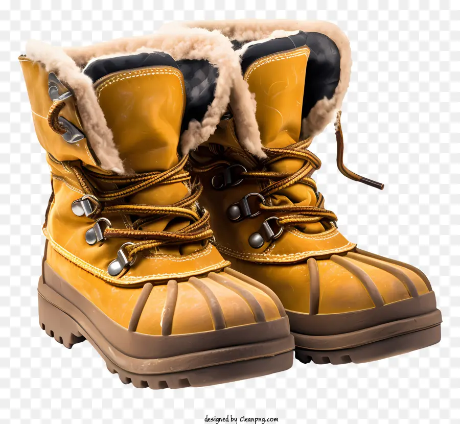 Botas De Inverno，Botas De Pele De Carneiro PNG