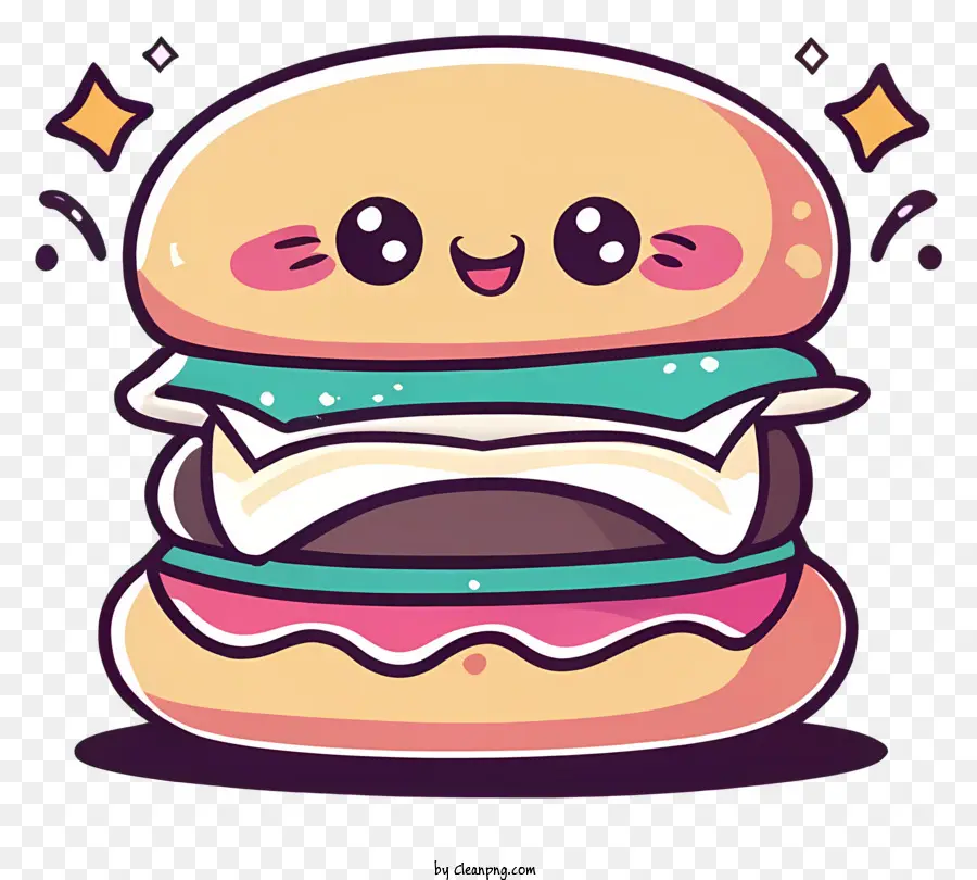 Cartoon，Hamburger Fofo PNG