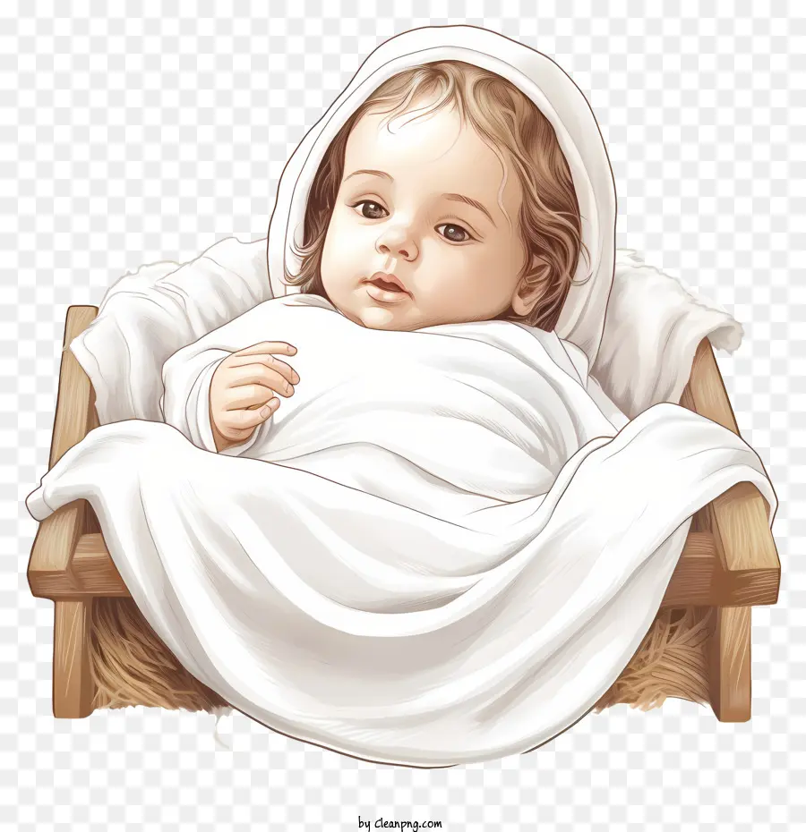Mão Desenhada Jesus Baby，Bebê PNG