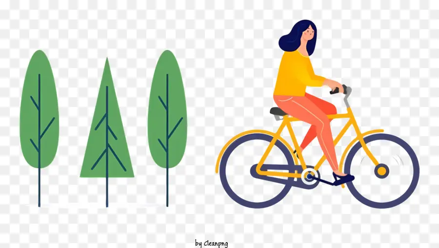 Viagens，Mulher Andando De Bicicleta PNG