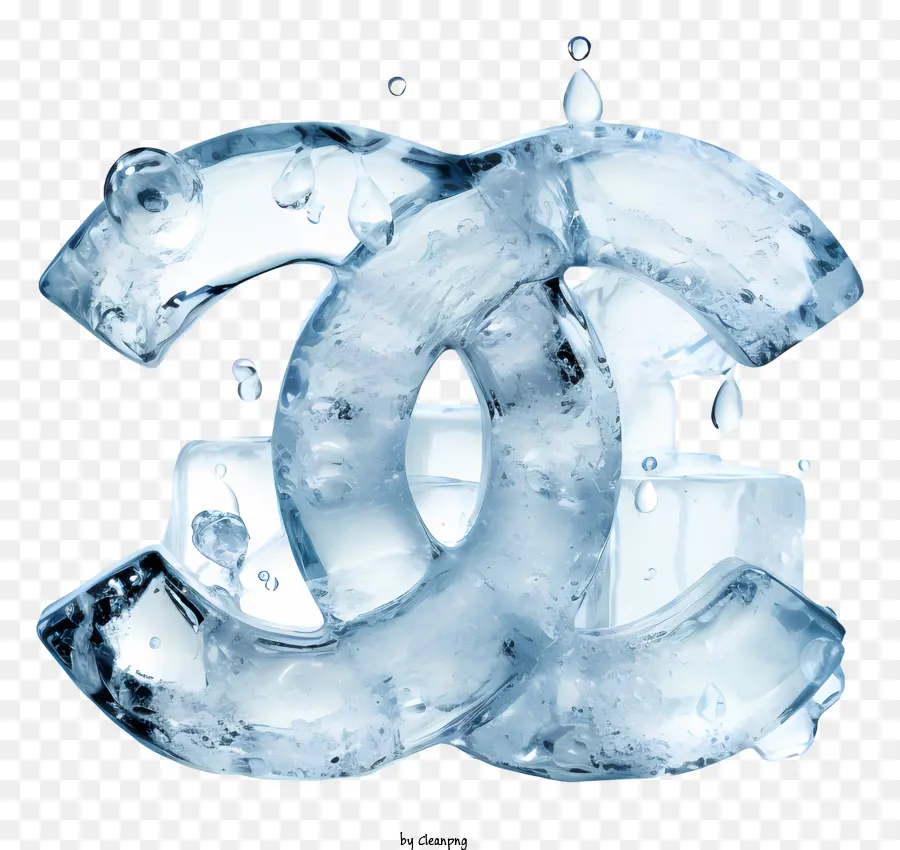 Chanel Logotipo，Cubo De Gelo PNG