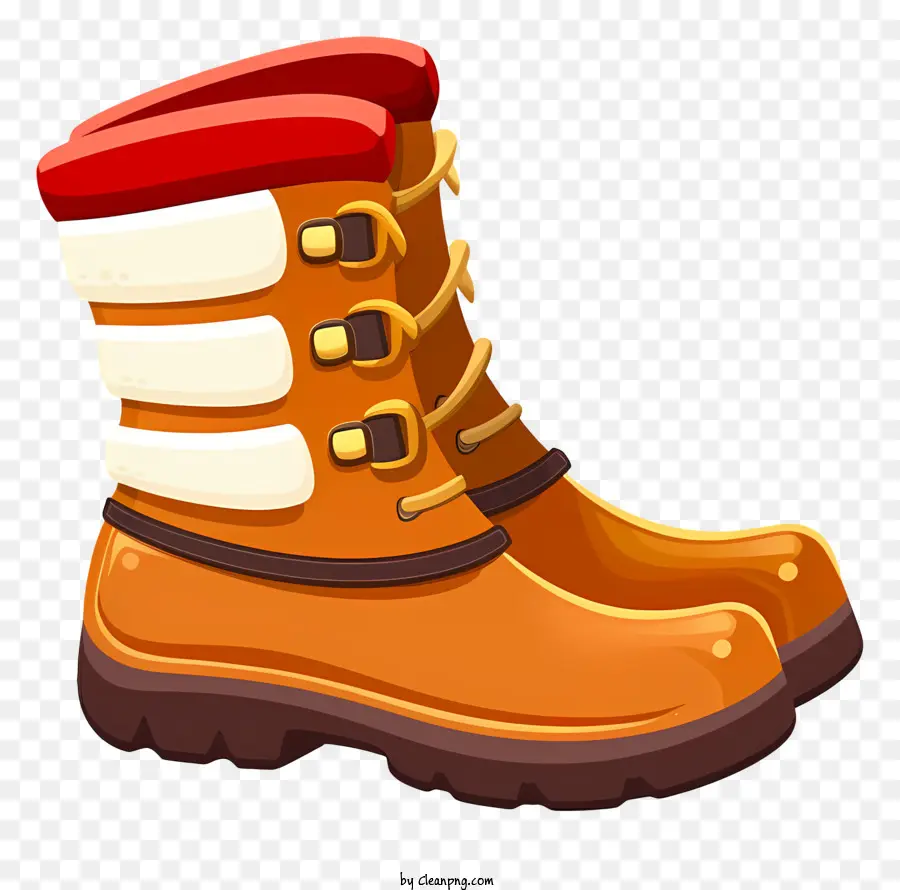 O Vetor Plano Minimalizado Ilustrar，Botas De Inverno PNG