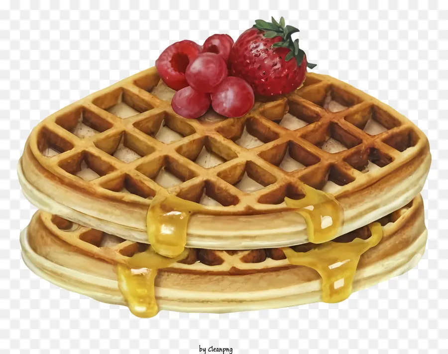 Desenho Animado，Waffles PNG