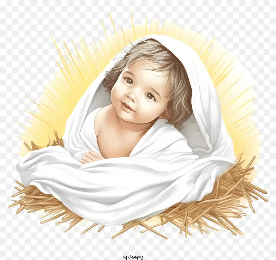 Esboce O Bebê Jesus，Baby Jesus PNG