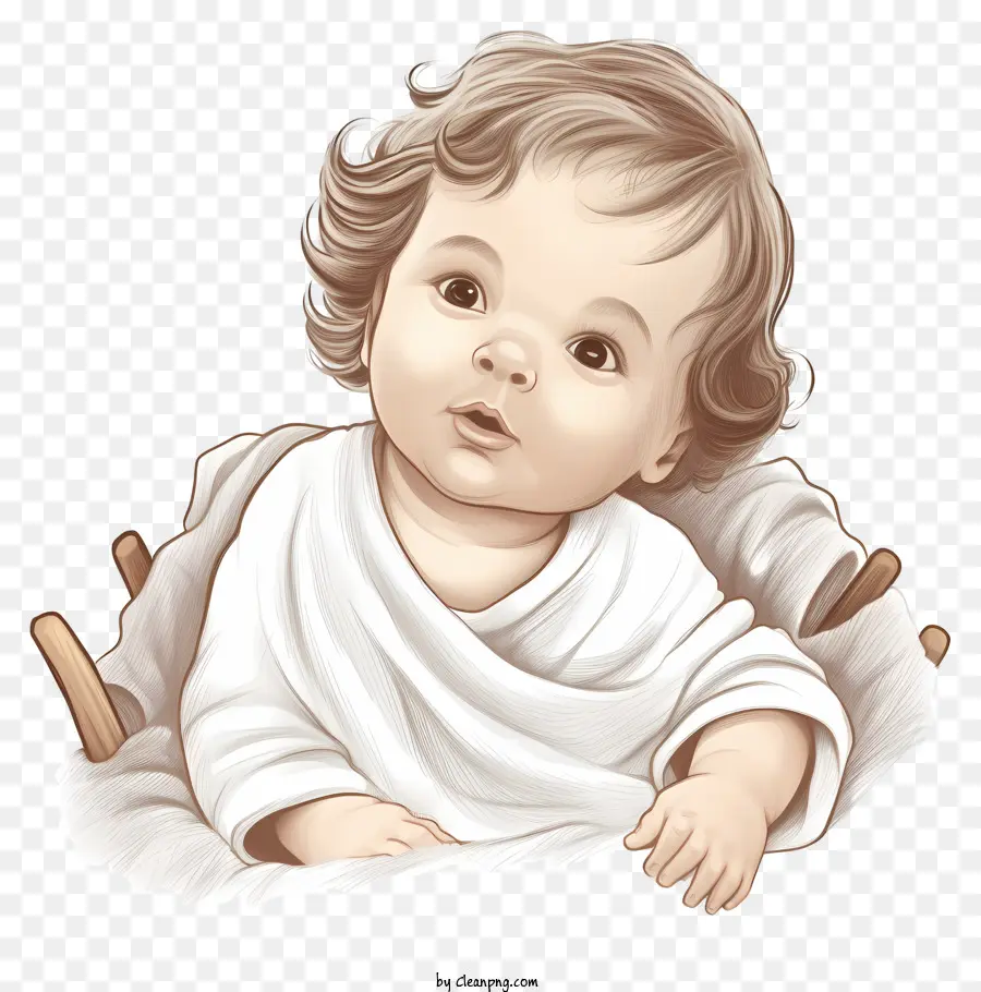Mão Desenhada Jesus Bebê，Bebê PNG