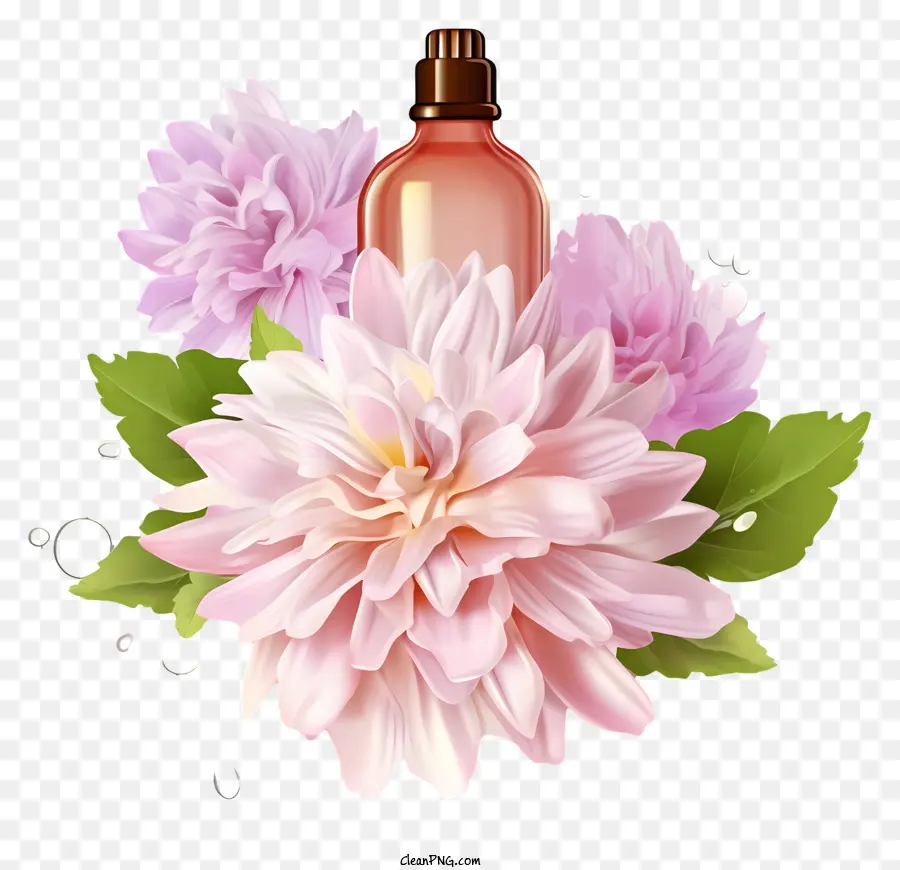 Terapia Realista Em Essências De Flores 3d，Perfume PNG