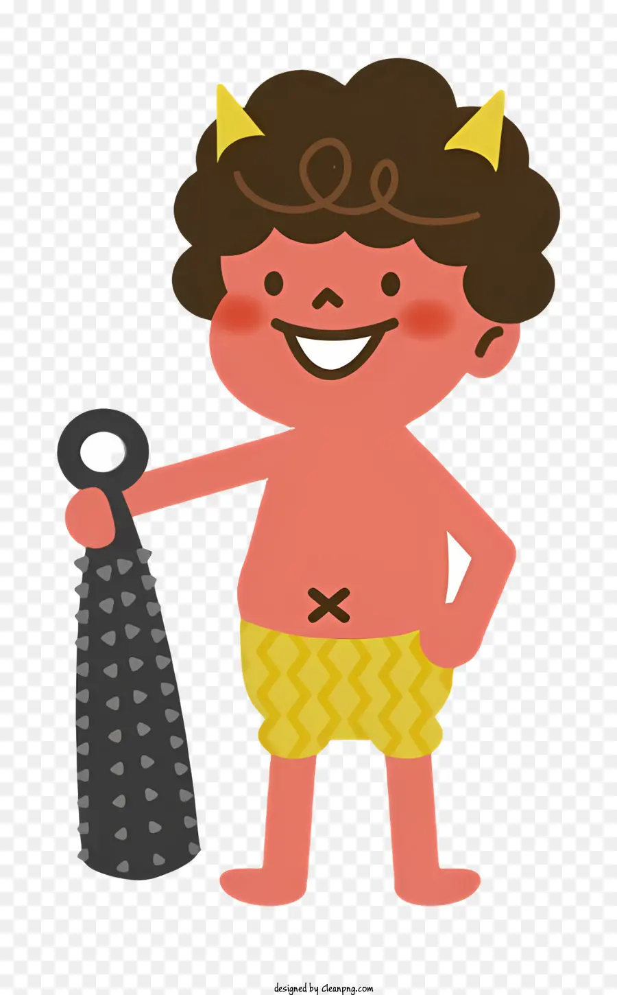 Cartoon，Menino Com Ancinho PNG