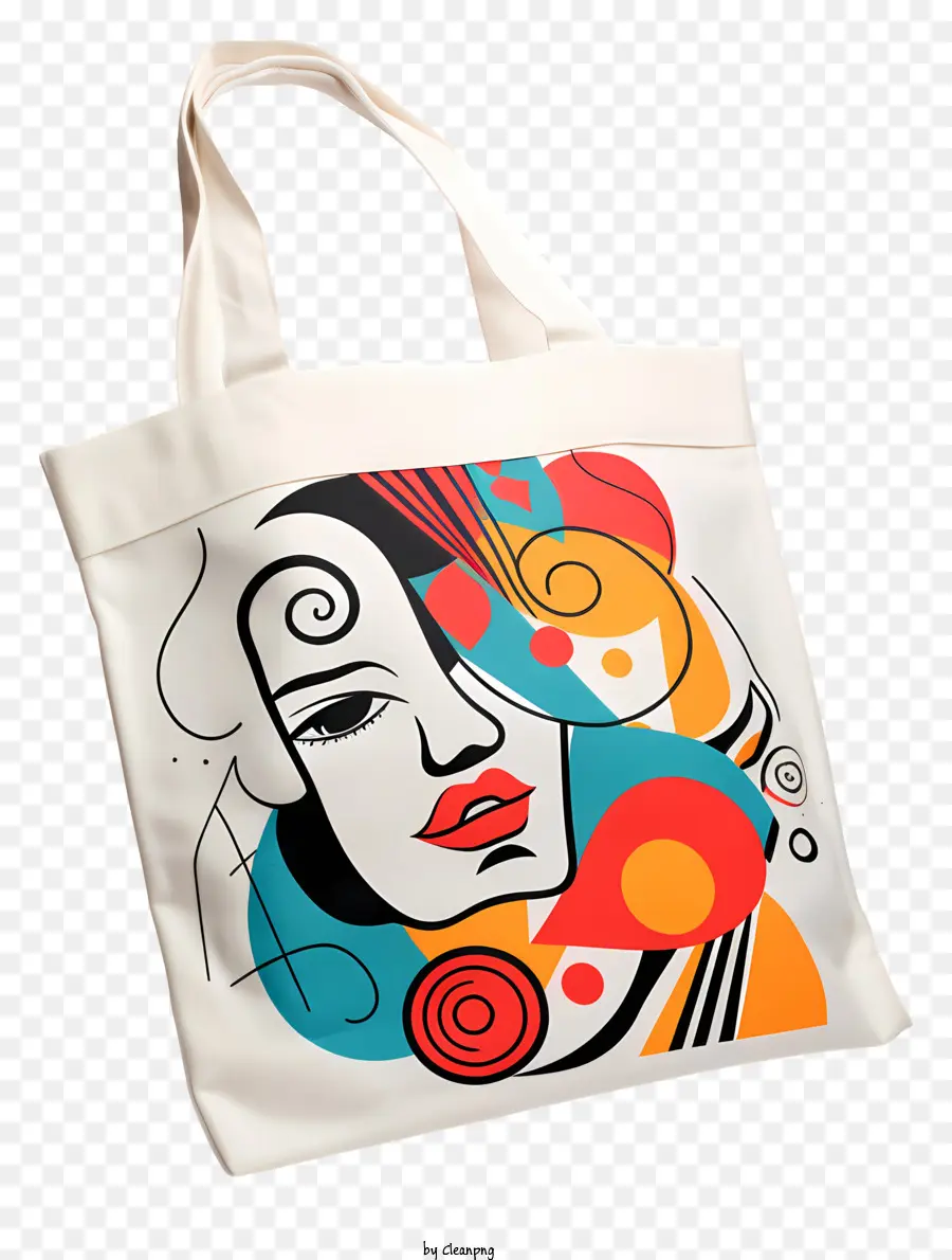 Saco De Tote，Arte Abstrata Colorida PNG