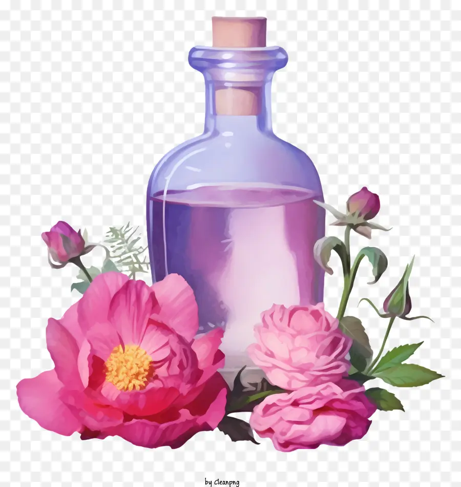 Terapia De Essências De Flores，água De Rosas Pura PNG