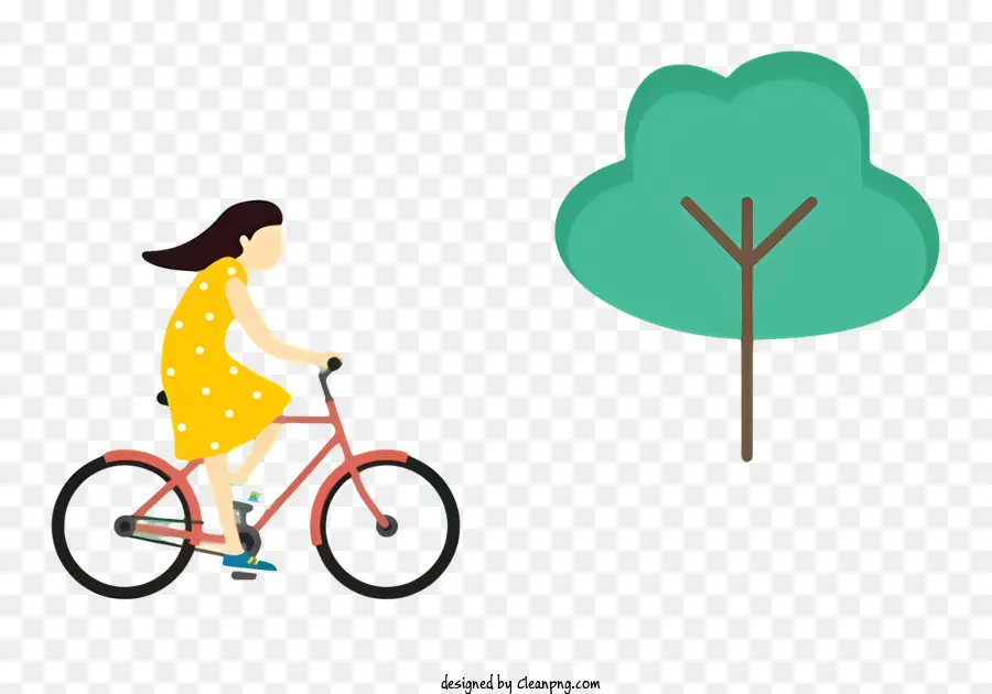 Viagens，Mulher Andando De Bicicleta PNG