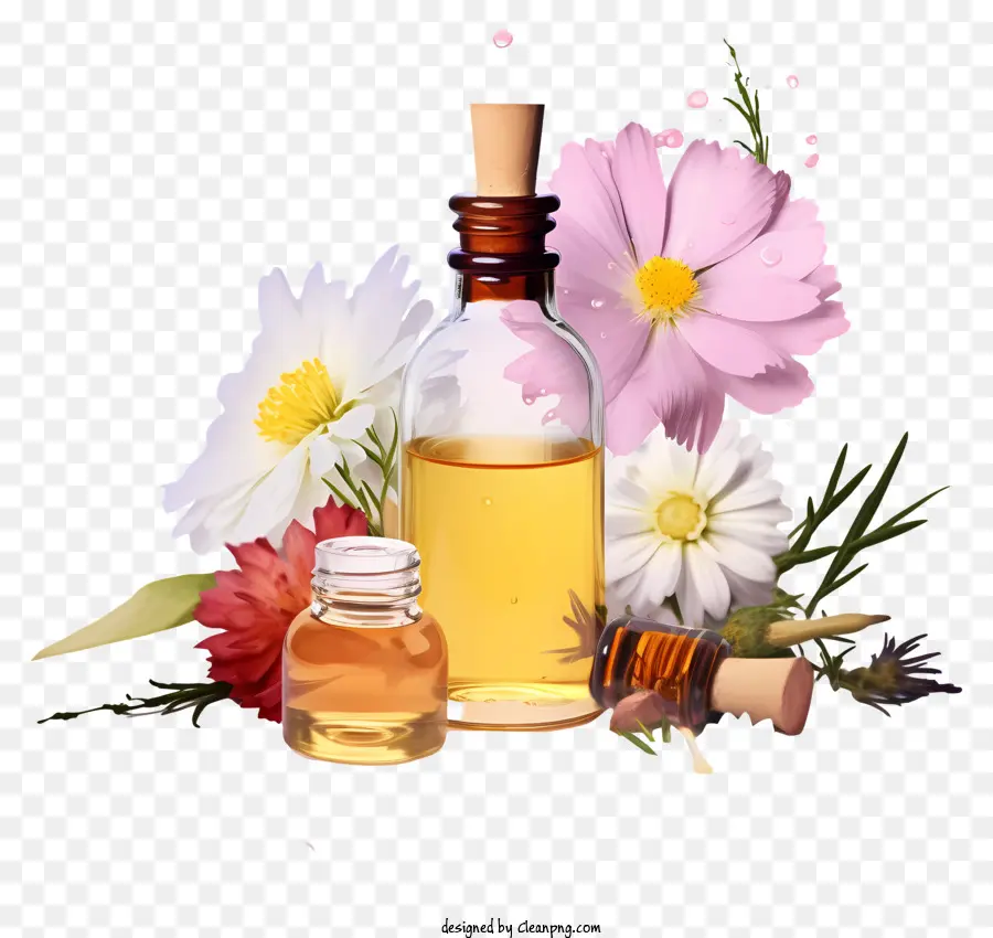 Terapia Realista De Essências De Flores，óleo Natural PNG