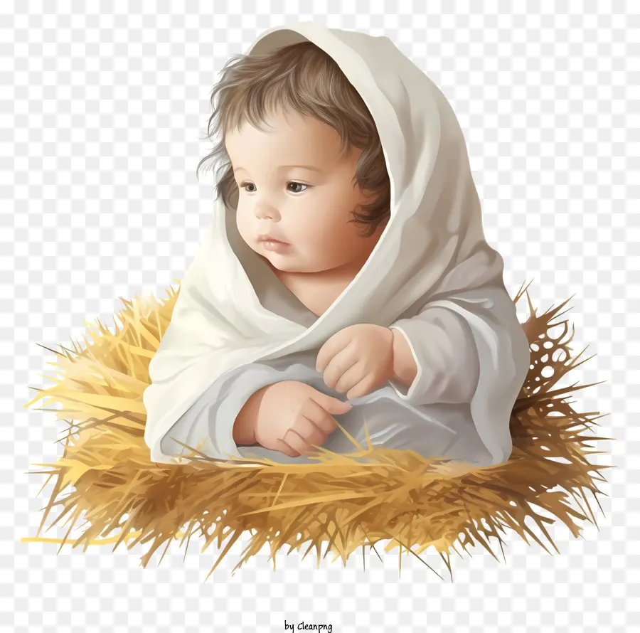 Baby Realista 3d Jesus，Bebê PNG