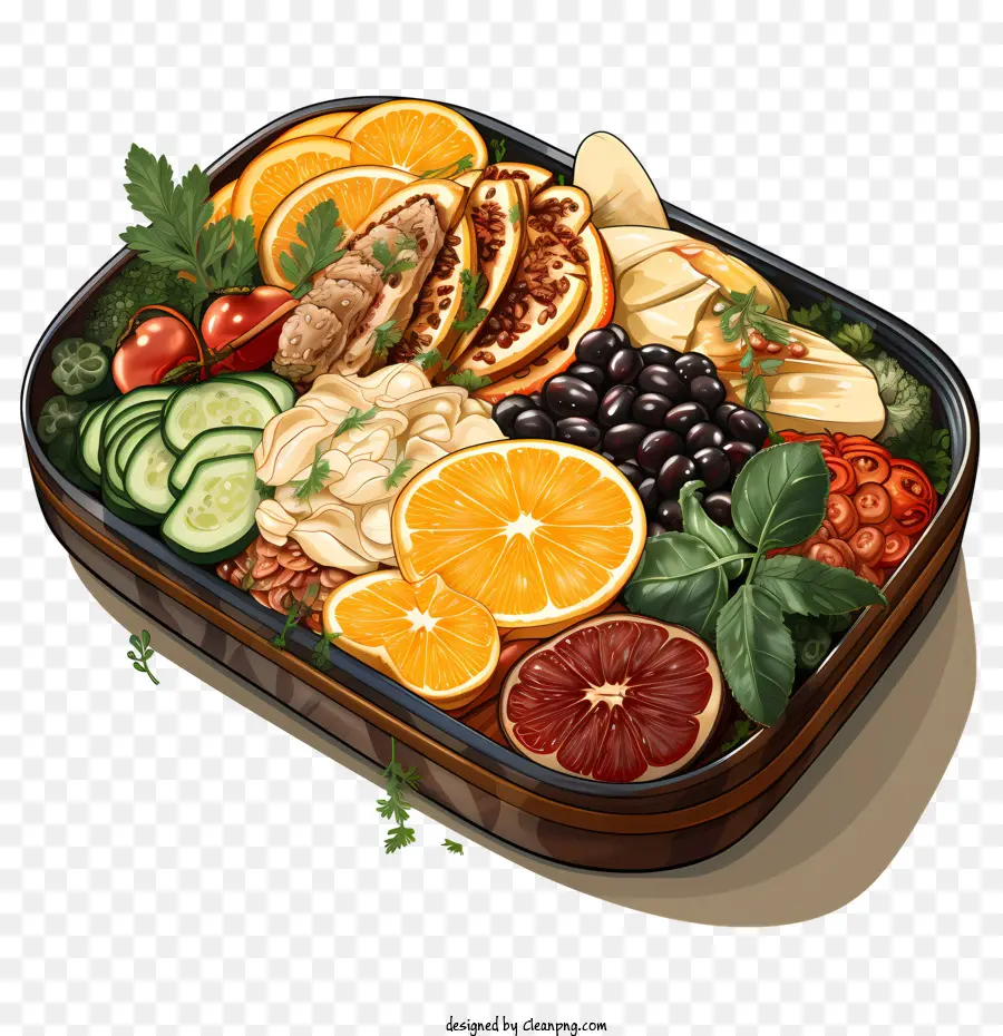Caixa De Bento，Salada De Frutas PNG