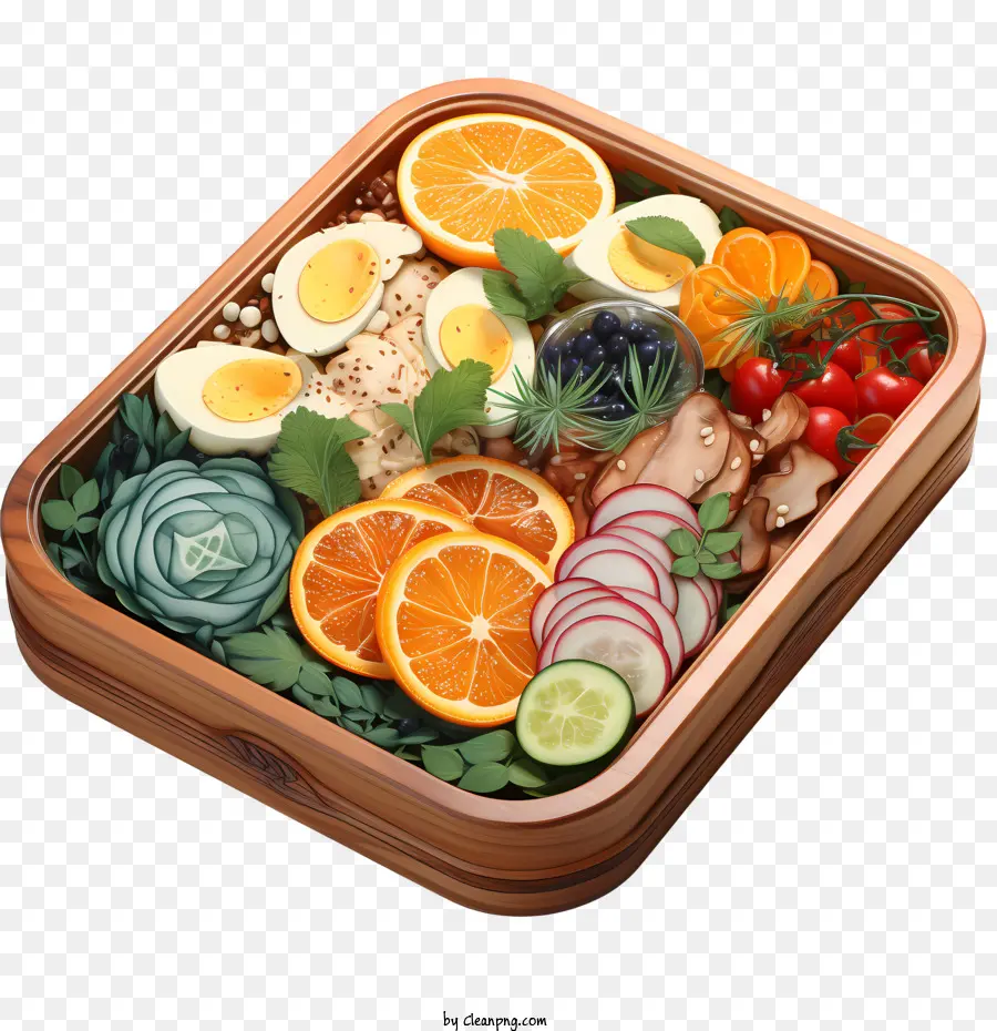 Caixa De Bento，Salada PNG