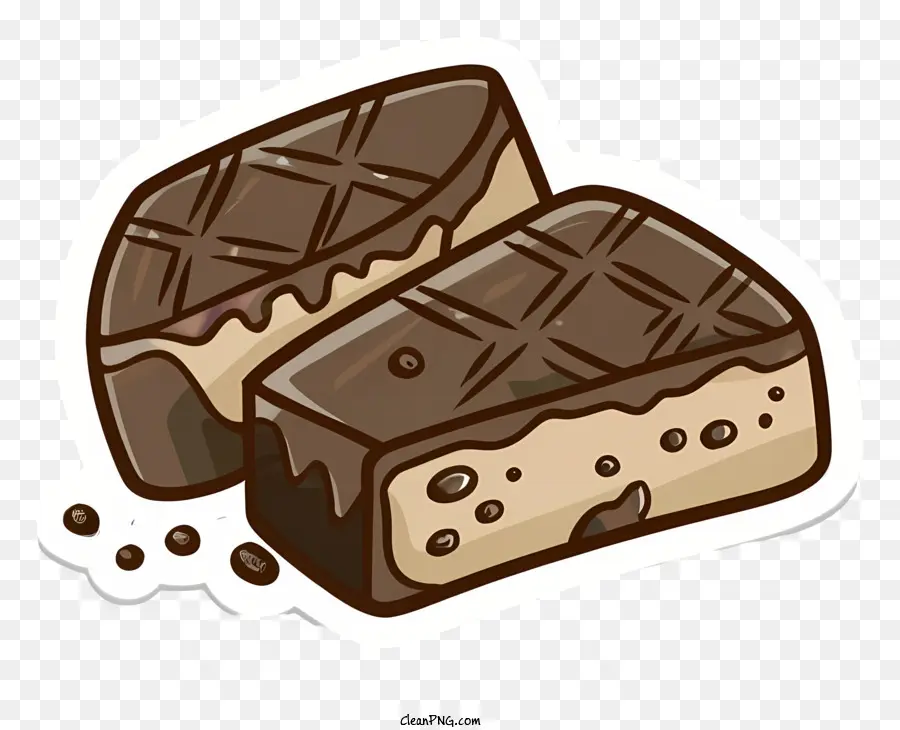 Cartoon，Bolo De Sorvete De Chocolate PNG