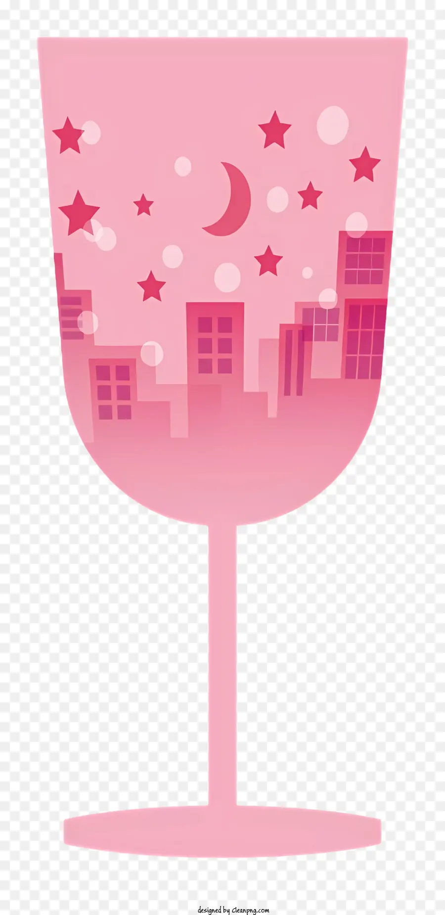 Cartoon，Copo De Vinho Rosa PNG