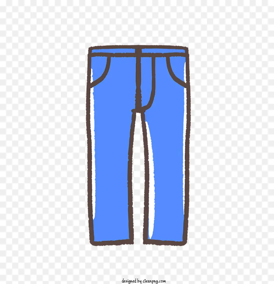 Cartoon，Azul Jeans PNG