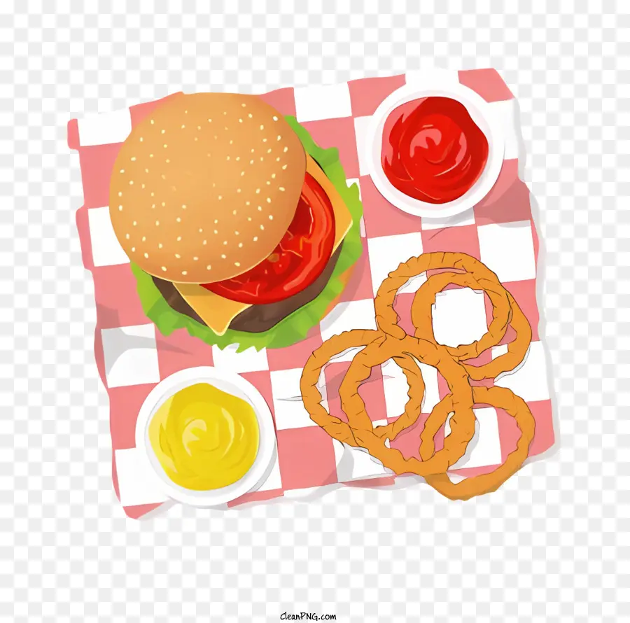 Cartoon，Hamburger PNG