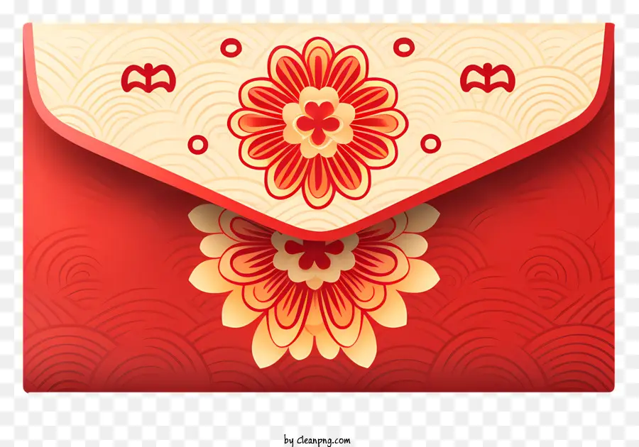 Ano Novo Chinês，Envelope Floral PNG