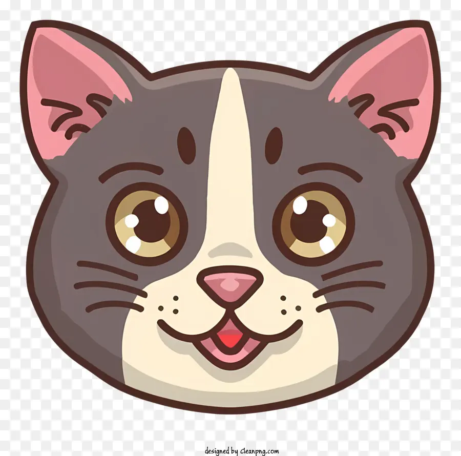 Desenho Animado，Cara De Gato PNG