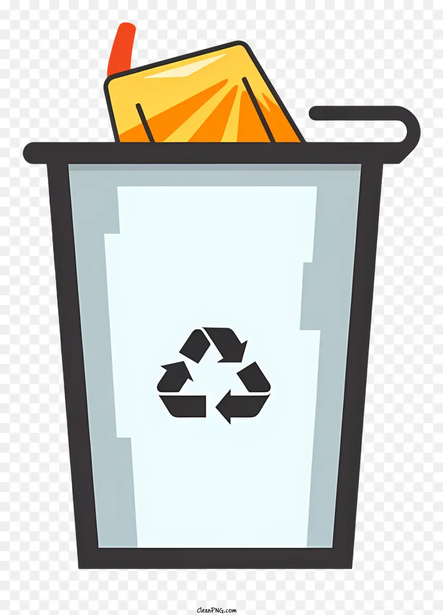 Ícone De Vetor De Lixo Lixo Plano，Recycling Atrás PNG
