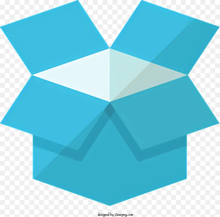 Caixa Azul，Papel Branco PNG