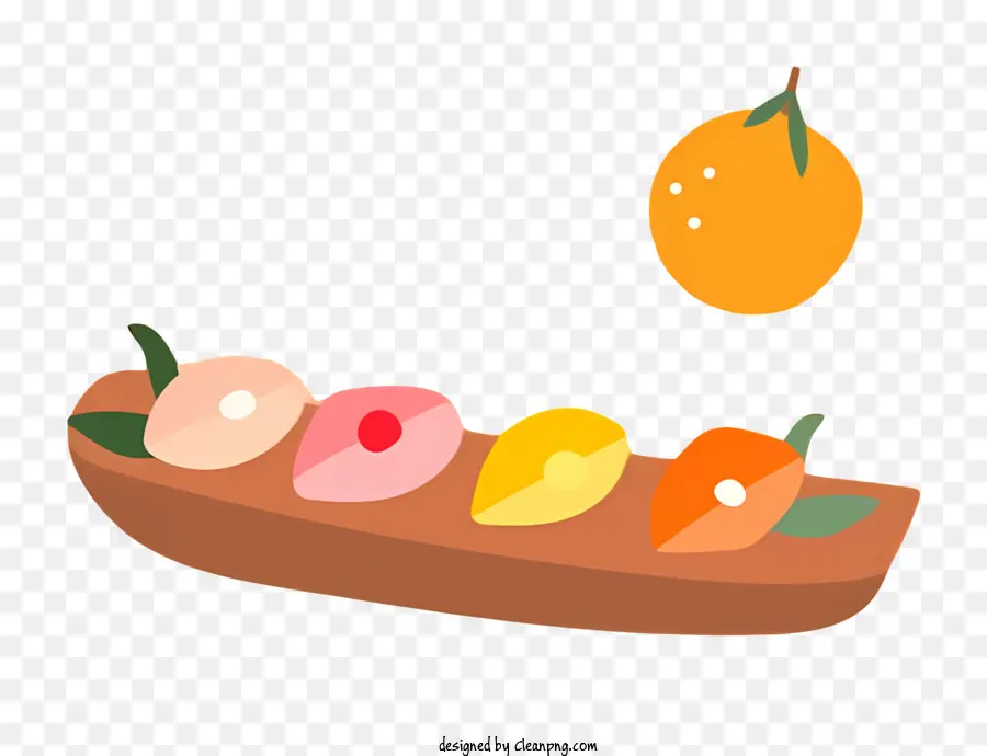 Comida Coreana，Bandeja De Frutas PNG