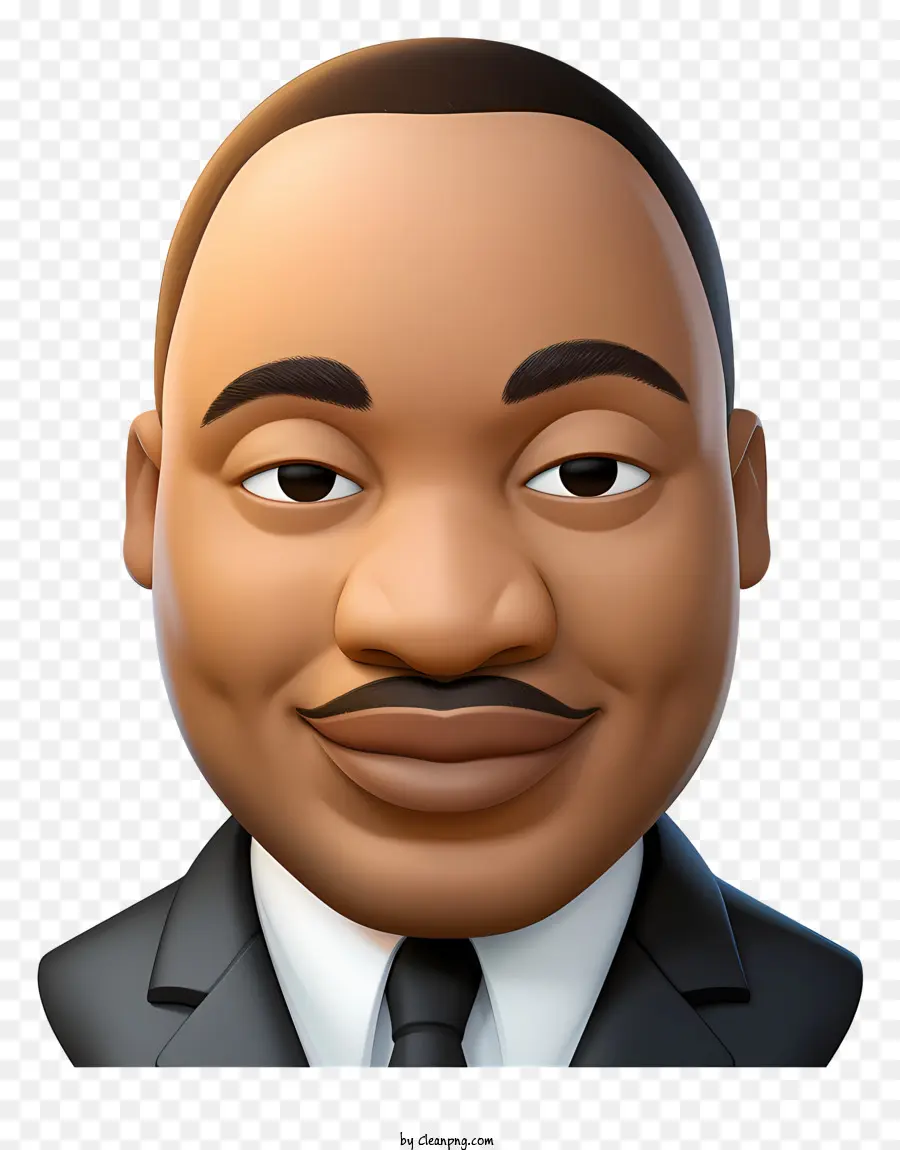 Martin Luther King Jr Dias，Sorrindo Homem PNG
