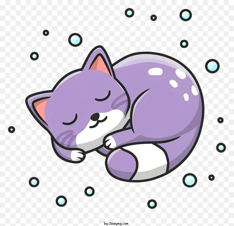 Cartoon，Roxo Gato PNG