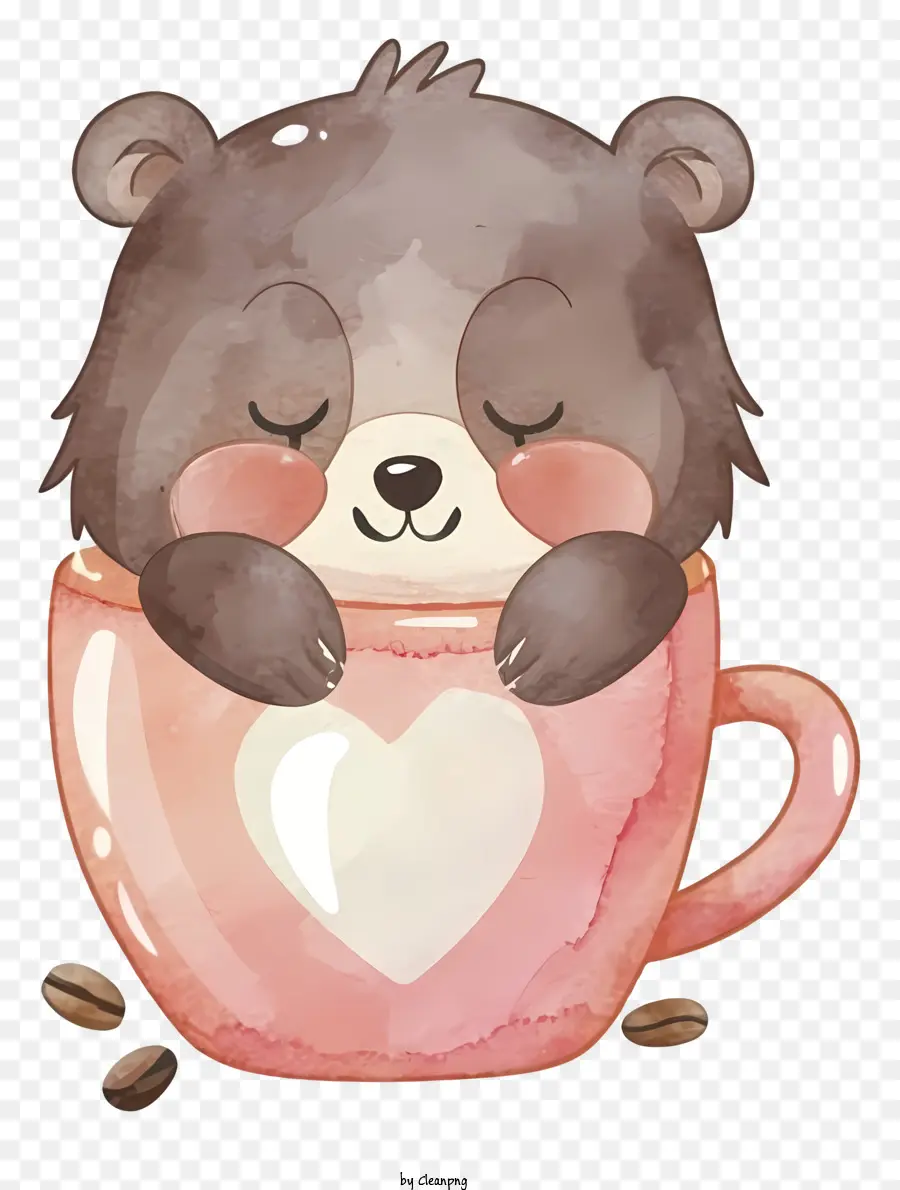 Desenho Animado，Urso Na Copa PNG