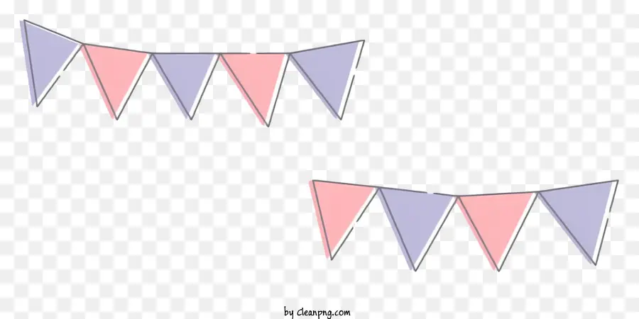 Cartoon，Triângulos Rosa E Azul PNG