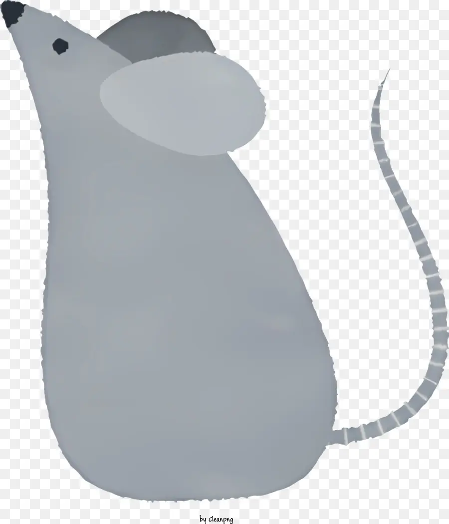 Mouse Cinza，Pelo Branco PNG