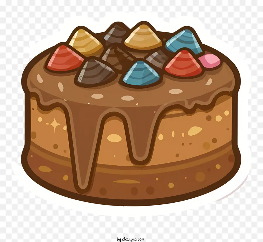 Desenho Animado，Bolo De Chocolate PNG